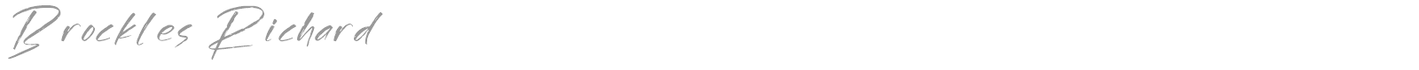 Brockles Richard font preview